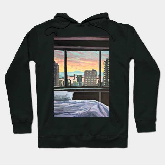 City Bedroom Views Hoodie by emmawtj